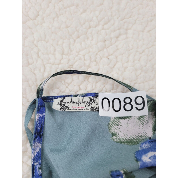 [89] Intimately by Free People Trapeze Blue Floral Sleeveless Mini Dress-Size S - Picture 5 of 5